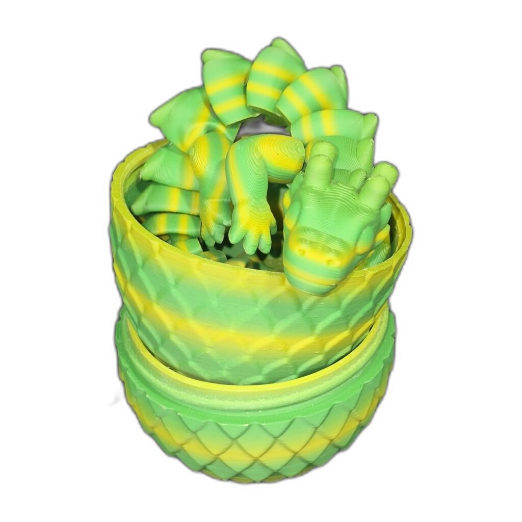 Dragon Egg with Mystery Baby Dragon (Yellow-Green Silk)