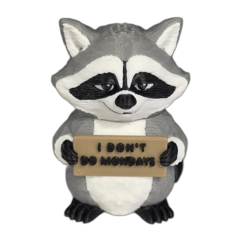 Mini - Raccoon Mondays Pocket-Sized Fidget Toy for ADHD and Focus