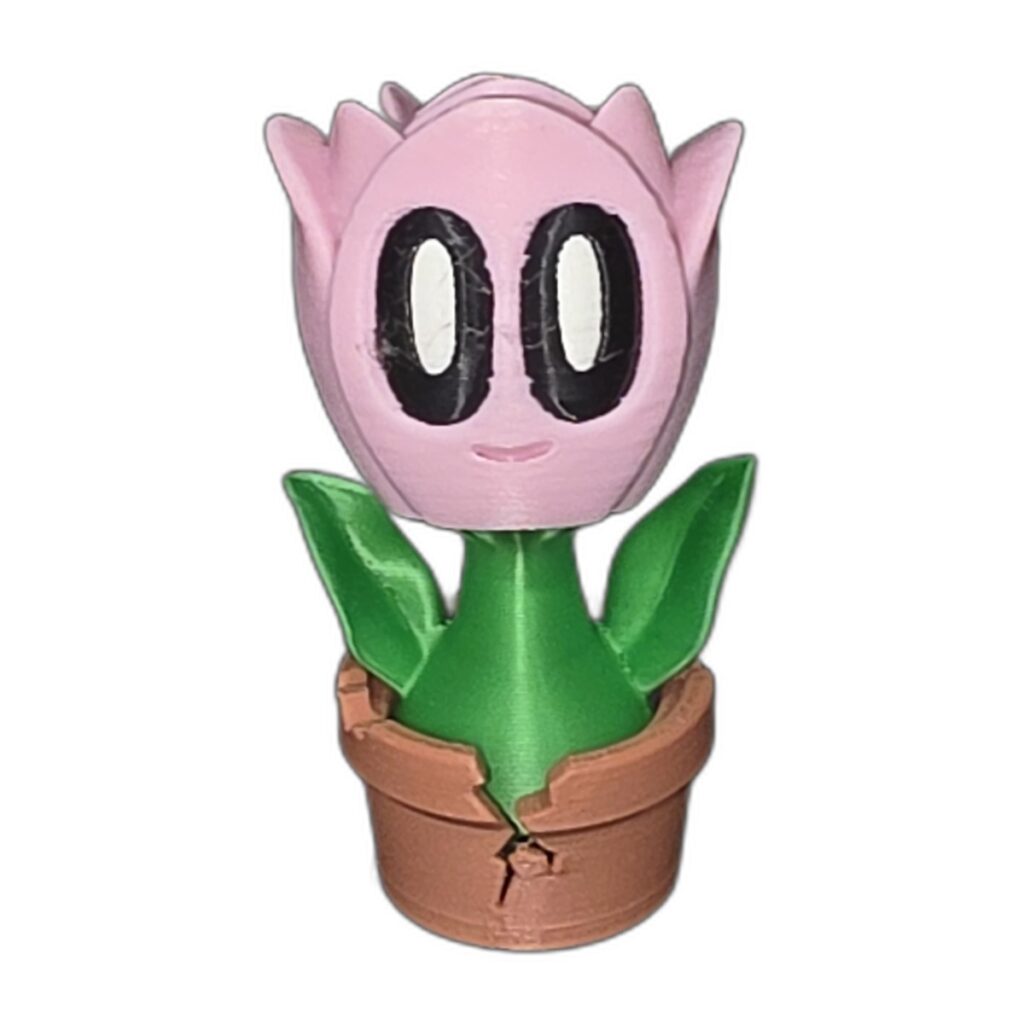 Animated Spring Tulip Desk Planter Pot