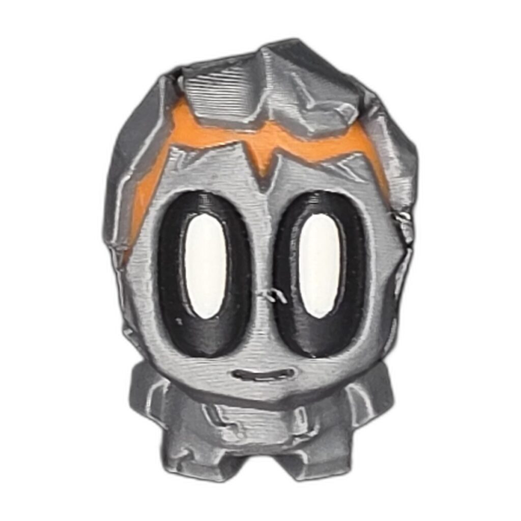 Mini - Rock Guy Silver Pocket-Sized Fidget Toy for ADHD and Focus