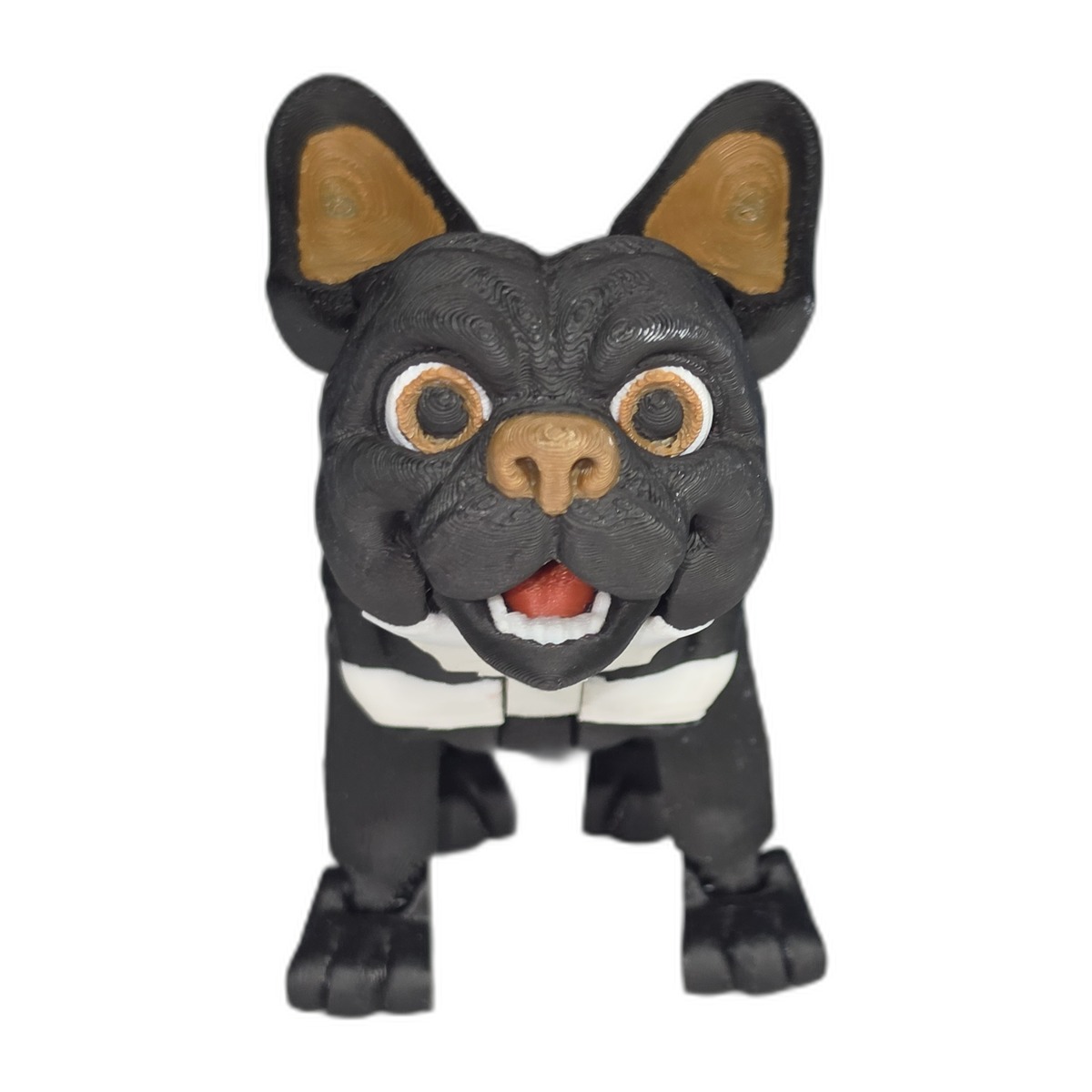 Mini - French Bulldog 3D Printed Fidget Angle 1