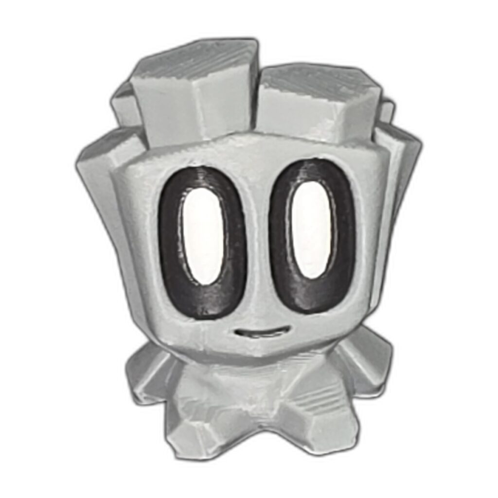 Mini - Rock Guy White Pocket-Sized Fidget Toy for ADHD and Focus