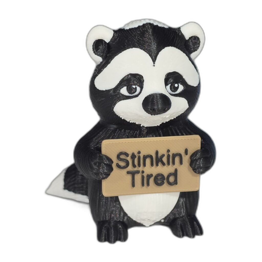 Mini - Skunk Stinkin Tired Pocket-Sized Fidget Toy for ADHD and Focus